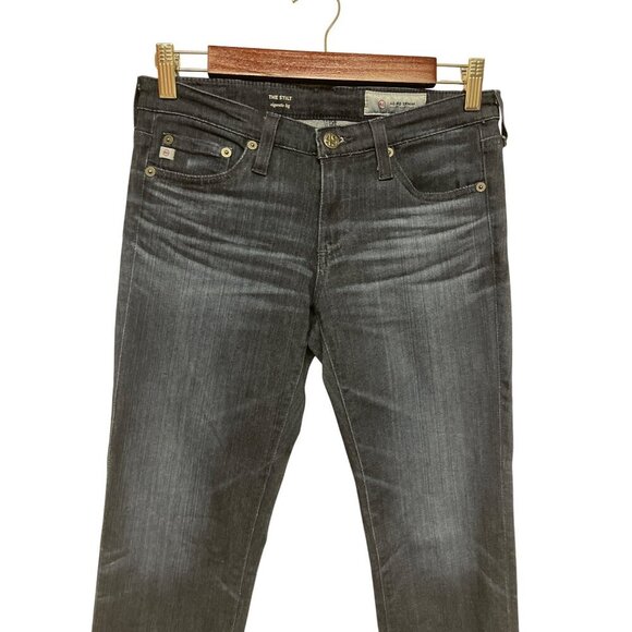AG Adriano Goldschmied The Stilt Cigarette Leg Denim Blue Jeans Women's 26 26R - Picture 2 of 12